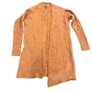 Eileen Fisher Women's Long Duster Mohair/Wool Cardigan Burnt Orange